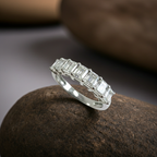 Half Eternity Band - Emerald Cut - 1.00ct