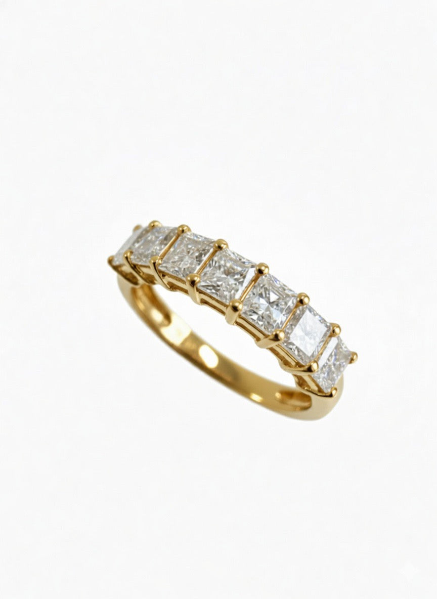 Half Eternity Band - Princess Cut - 1.00ct