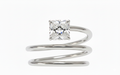 Spiral Princess Diamond Ring - 1.00ct