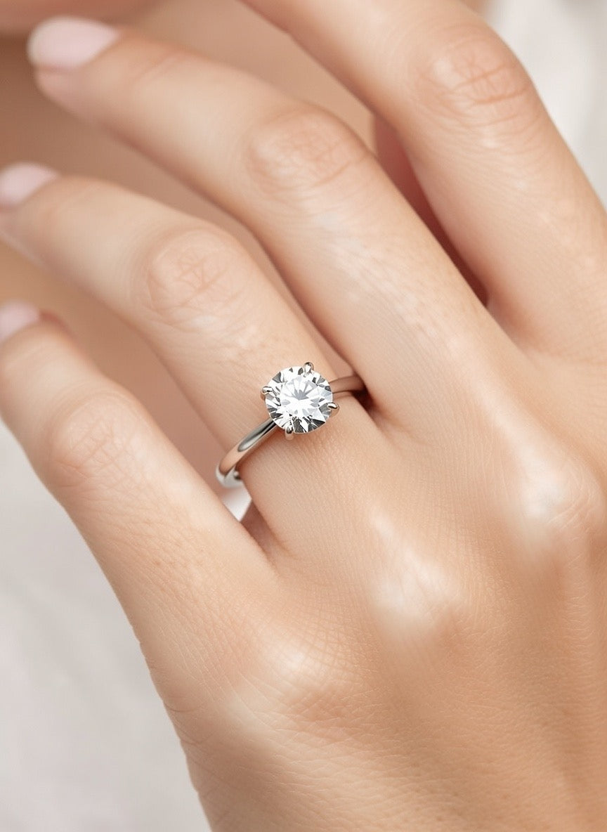 The Round Classic Solitaire Engagement Ring - 2.00ct