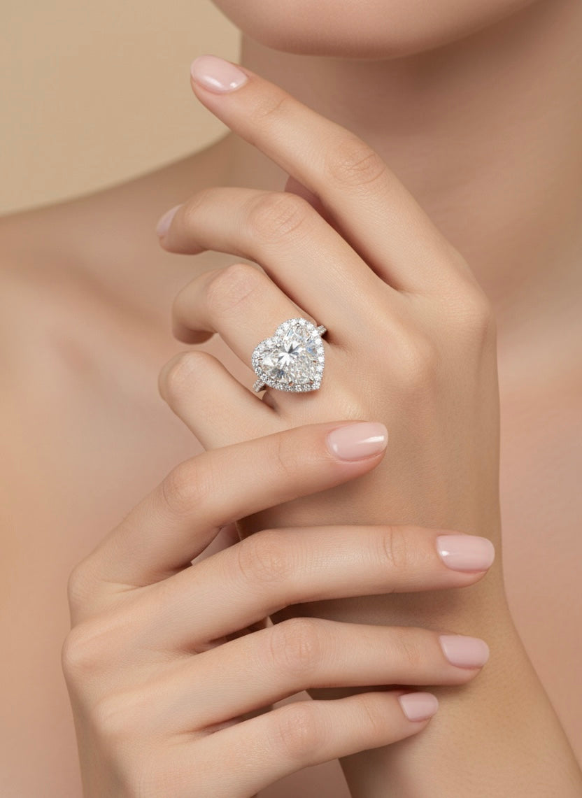 The Heart Halo Engagement Ring - 2.80ct