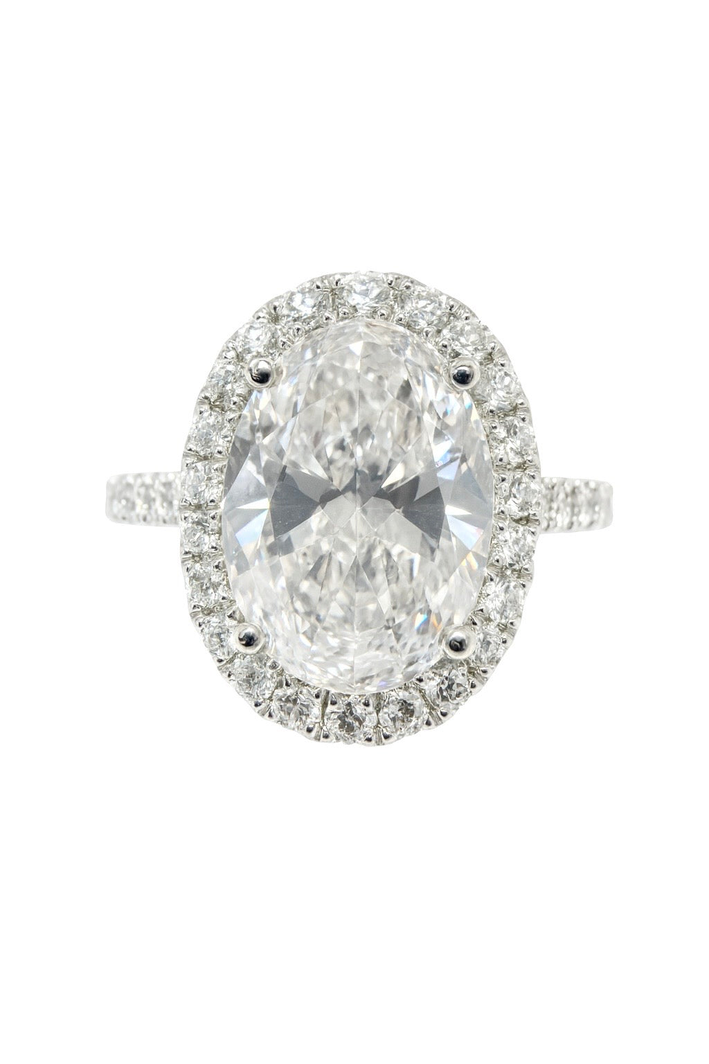 The Oval Halo Engagement Ring - 2.80ct