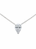 Pear Solitaire Necklace - 1.50ct