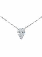 Pear Solitaire Necklace - 1.50ct