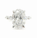 The Oval Hidden Halo Engagement Ring - 3.70ct