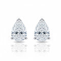 Pear Cut Diamond Stud Earrings - 2.00ct