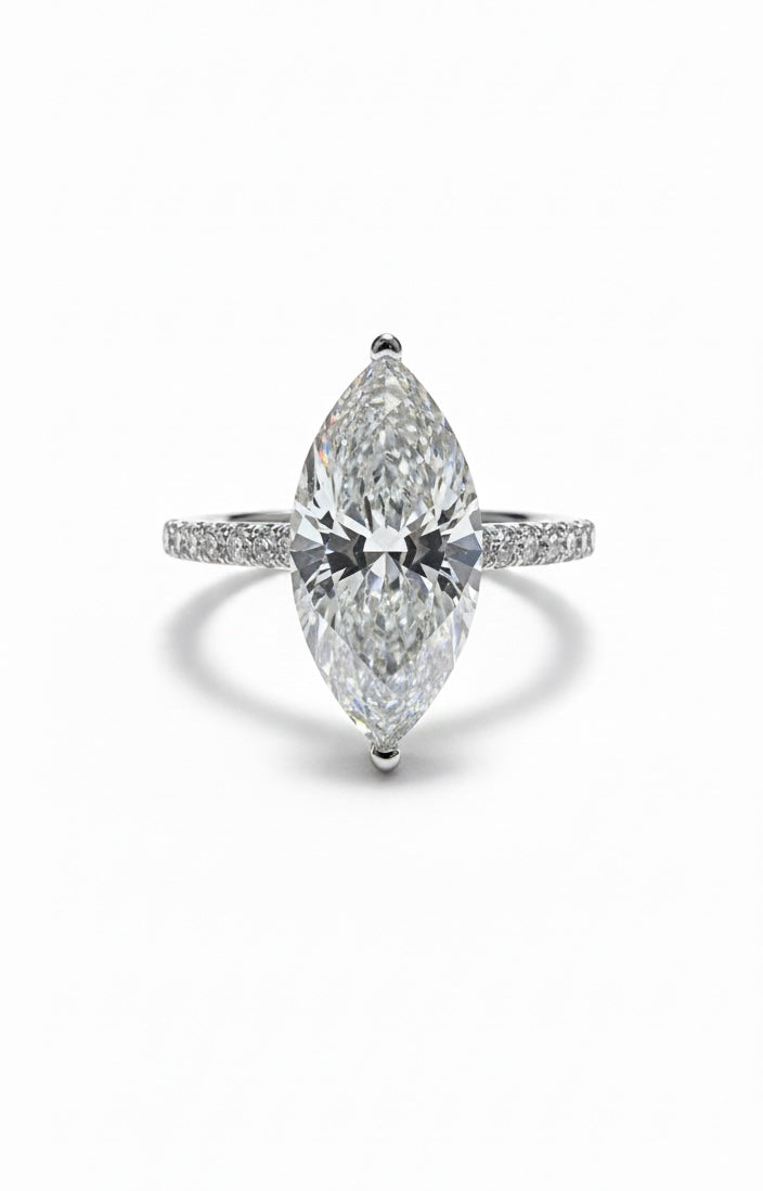 The Marquise Solitaire Engagement Ring - 2.20ct