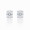 Oval Cut Diamond Stud Earrings - 2.00ct