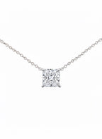 Princess Solitaire Necklace - 1.50ct