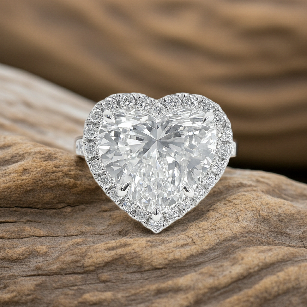 The Heart Halo Engagement Ring - 2.80ct