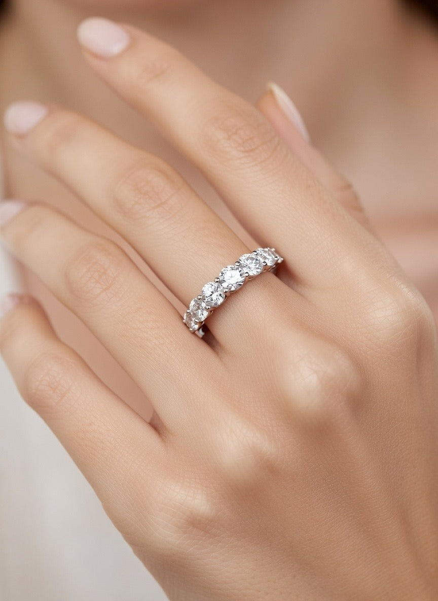 Half Eternity Band - Round Cut - 2.00ct