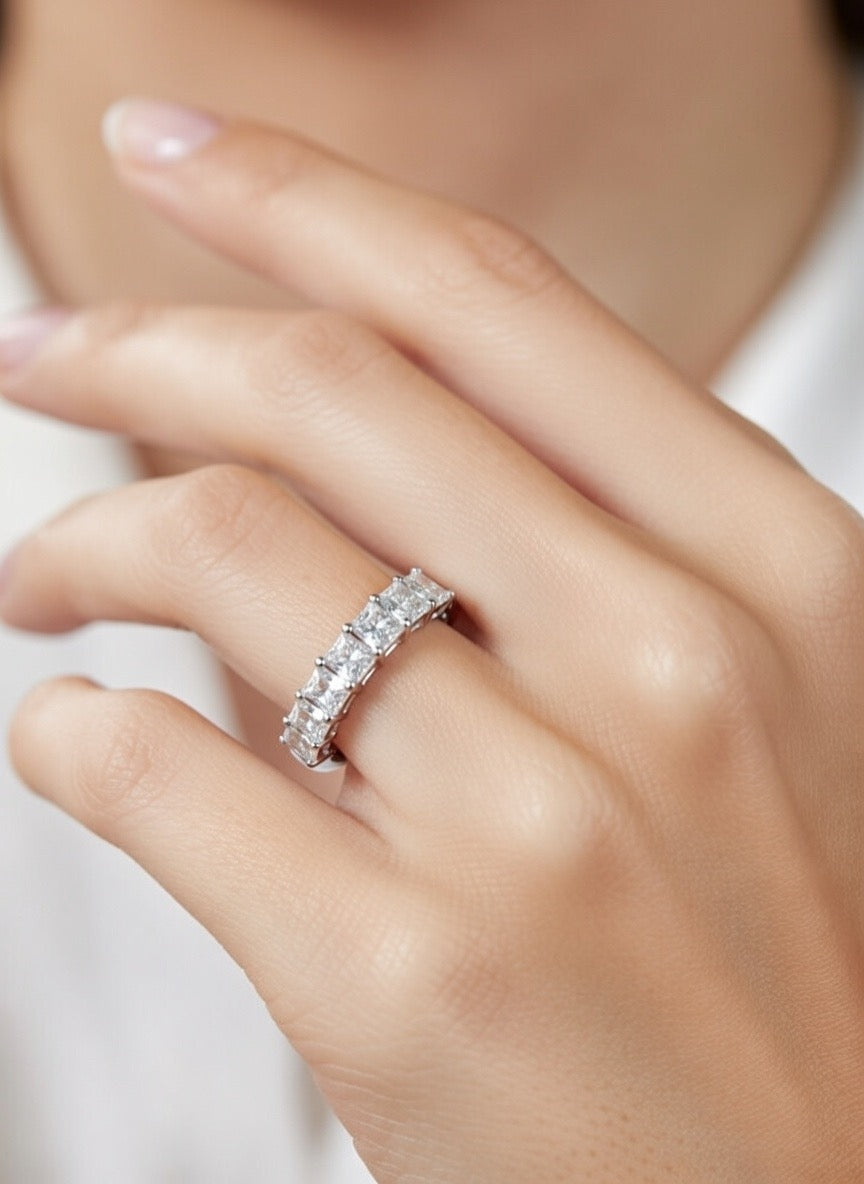 Half Eternity Band - Princess Cut - 1.00ct