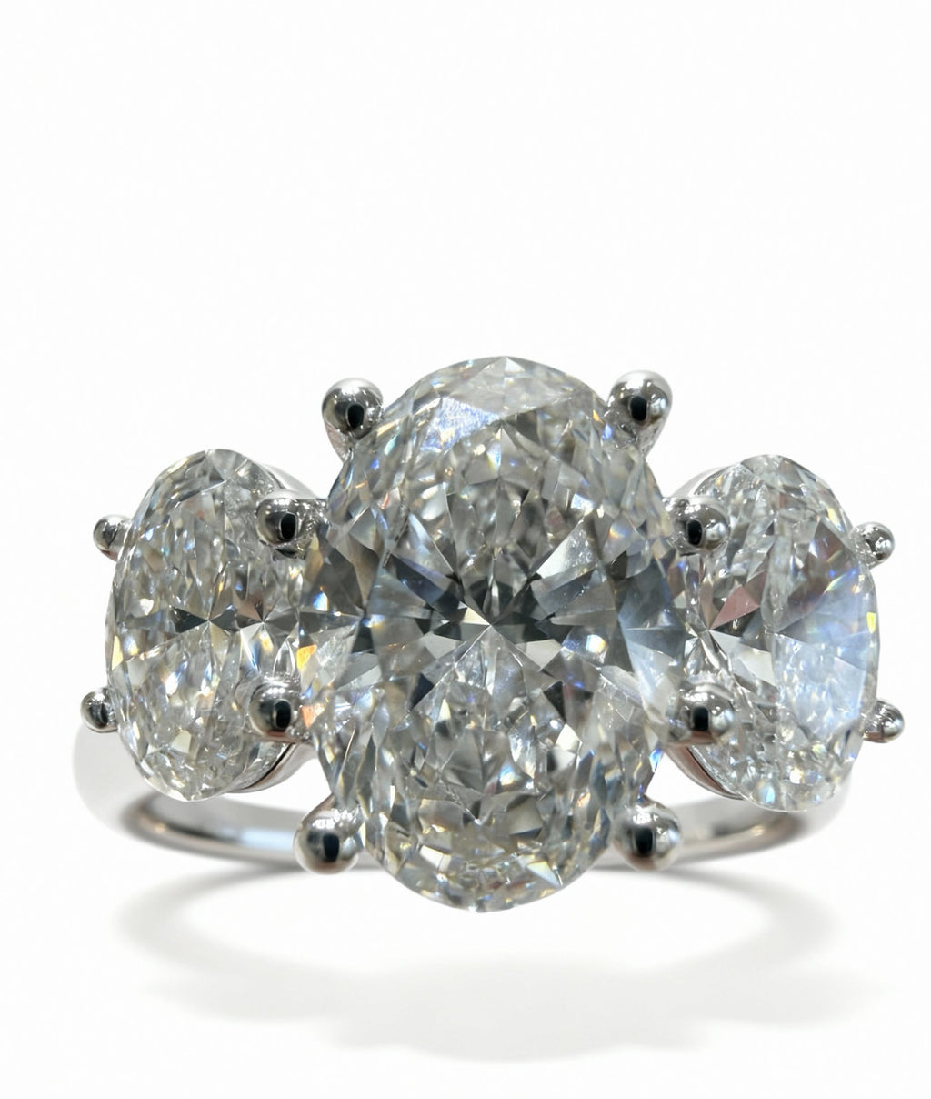 The Triple Oval Engagement Ring - 3.40ct
