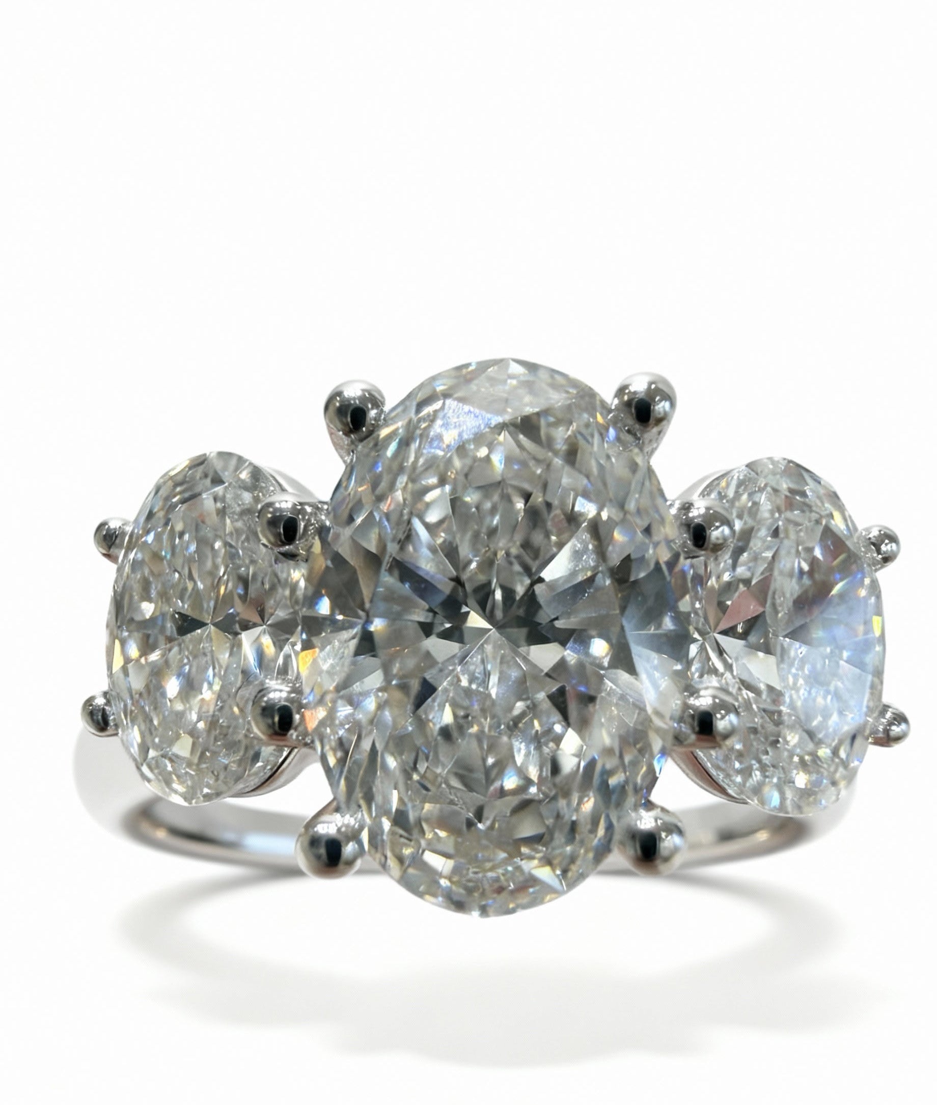 The Triple Oval Engagement Ring - 3.40ct