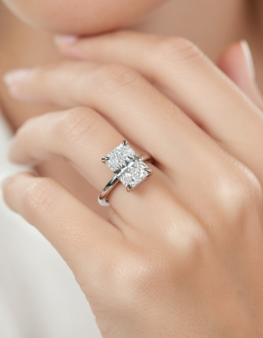 The Radiant Hidden Halo Engagement Ring - 1.60ct