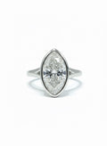 The Marquise Bezel Solitaire Engagement Ring - 2.00ct