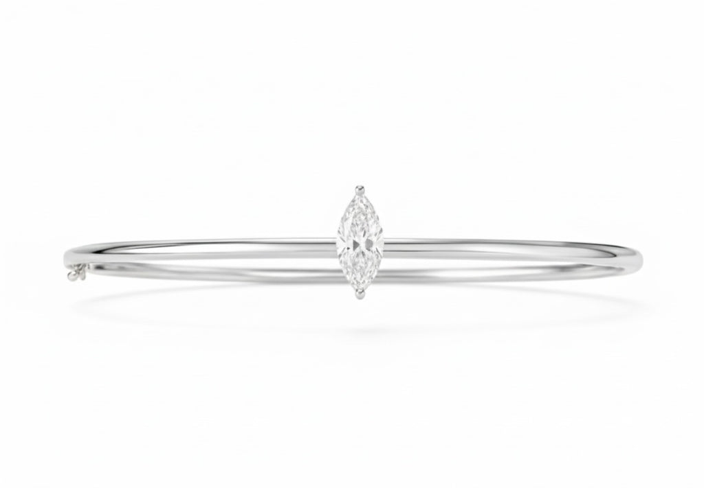 Marquise Diamond Bangle - 1.00ct