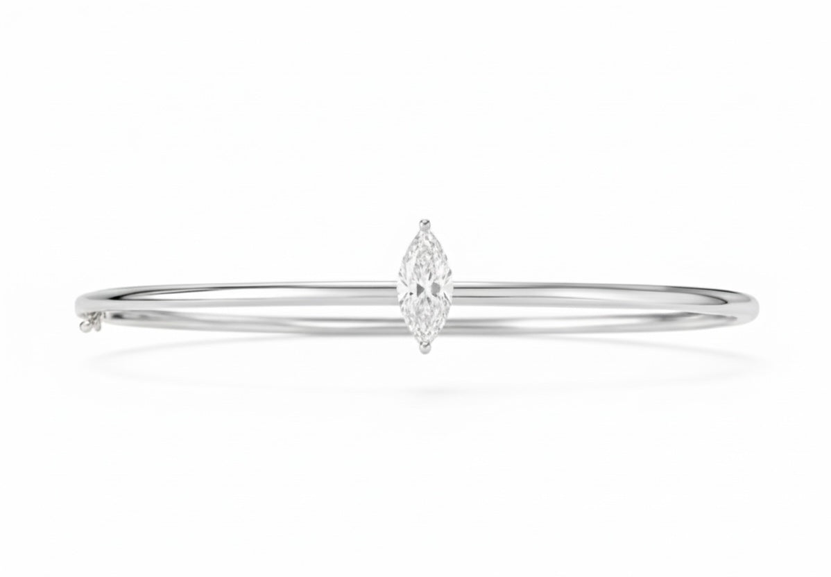 Marquise Diamond Bangle - 1.00ct
