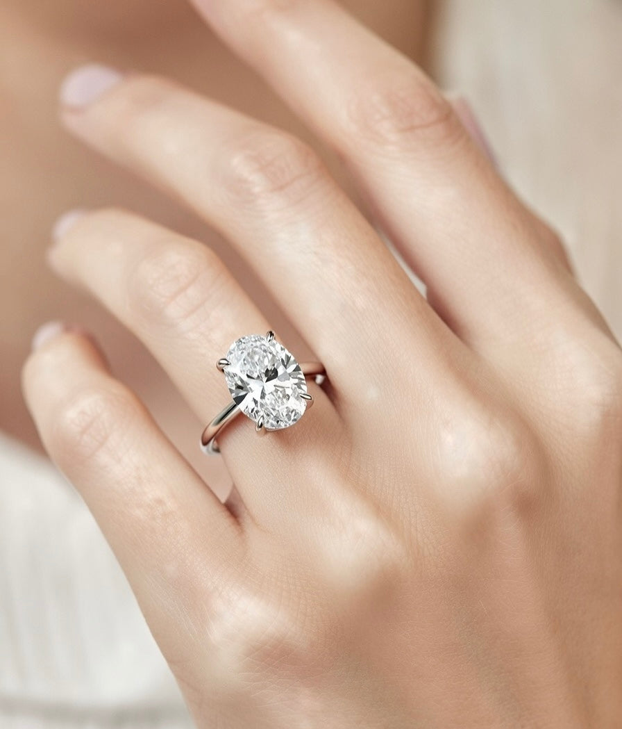 The Oval Classic Solitaire Engagement Ring - 2.00ct