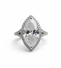 The Marquise Halo Engagement Ring - 3.00ct