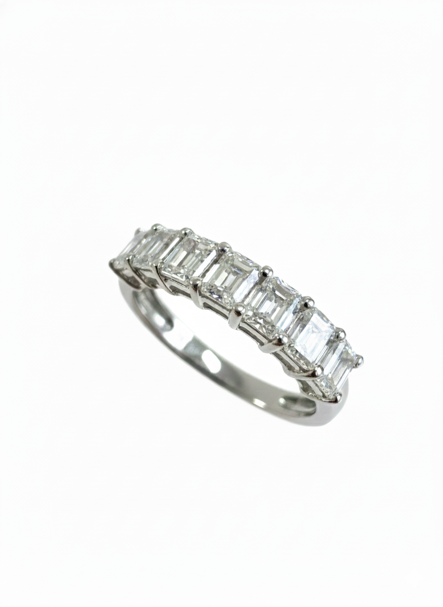 Half Eternity Band - Emerald Cut - 1.00ct