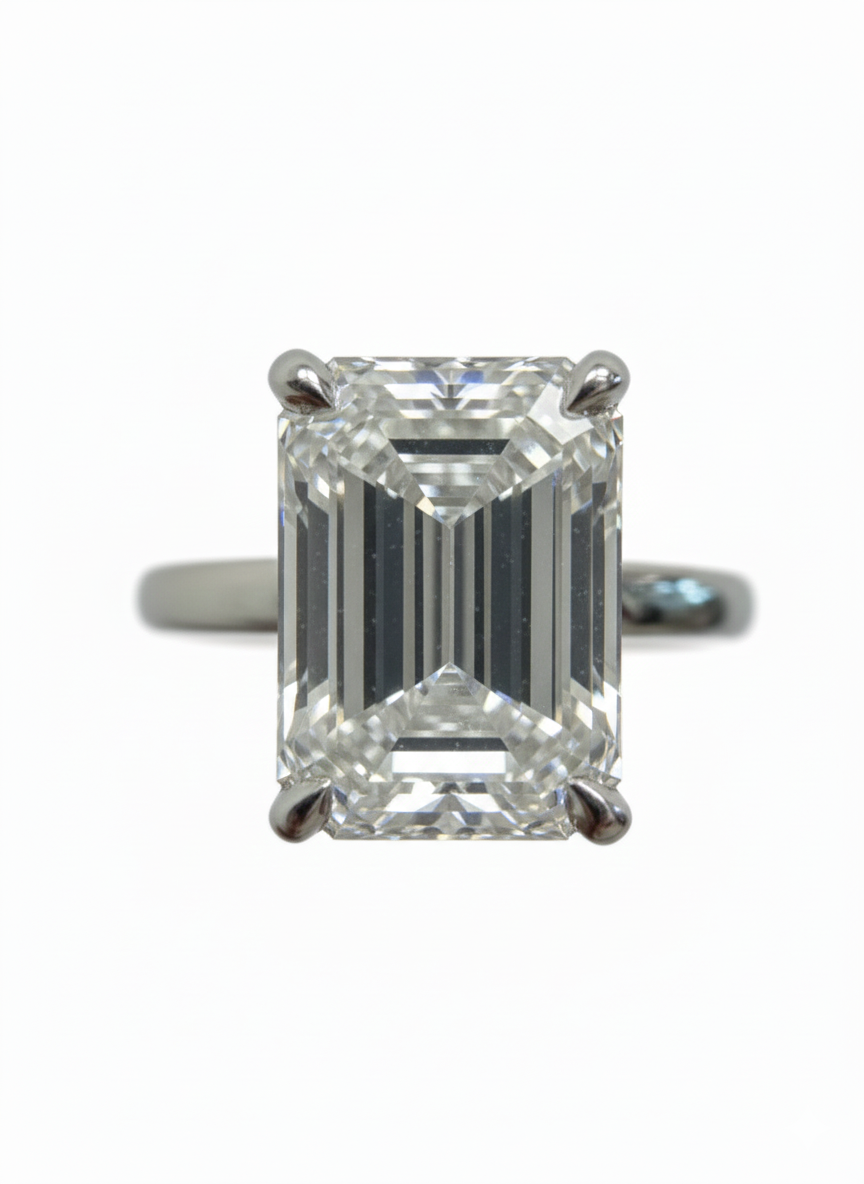 The Emerald Hidden Halo Engagement Ring - 2.60ct