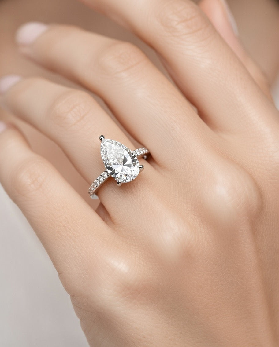 The Pear Solitaire Engagement Ring - 2.20ct