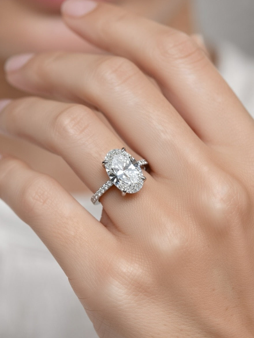 The Oval Solitaire Engagement Ring - 2.80ct