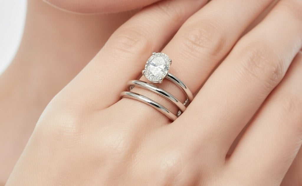 Spiral Oval Diamond Ring - 2.00ct