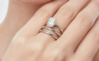 Spiral Oval Diamond Ring - 2.00ct