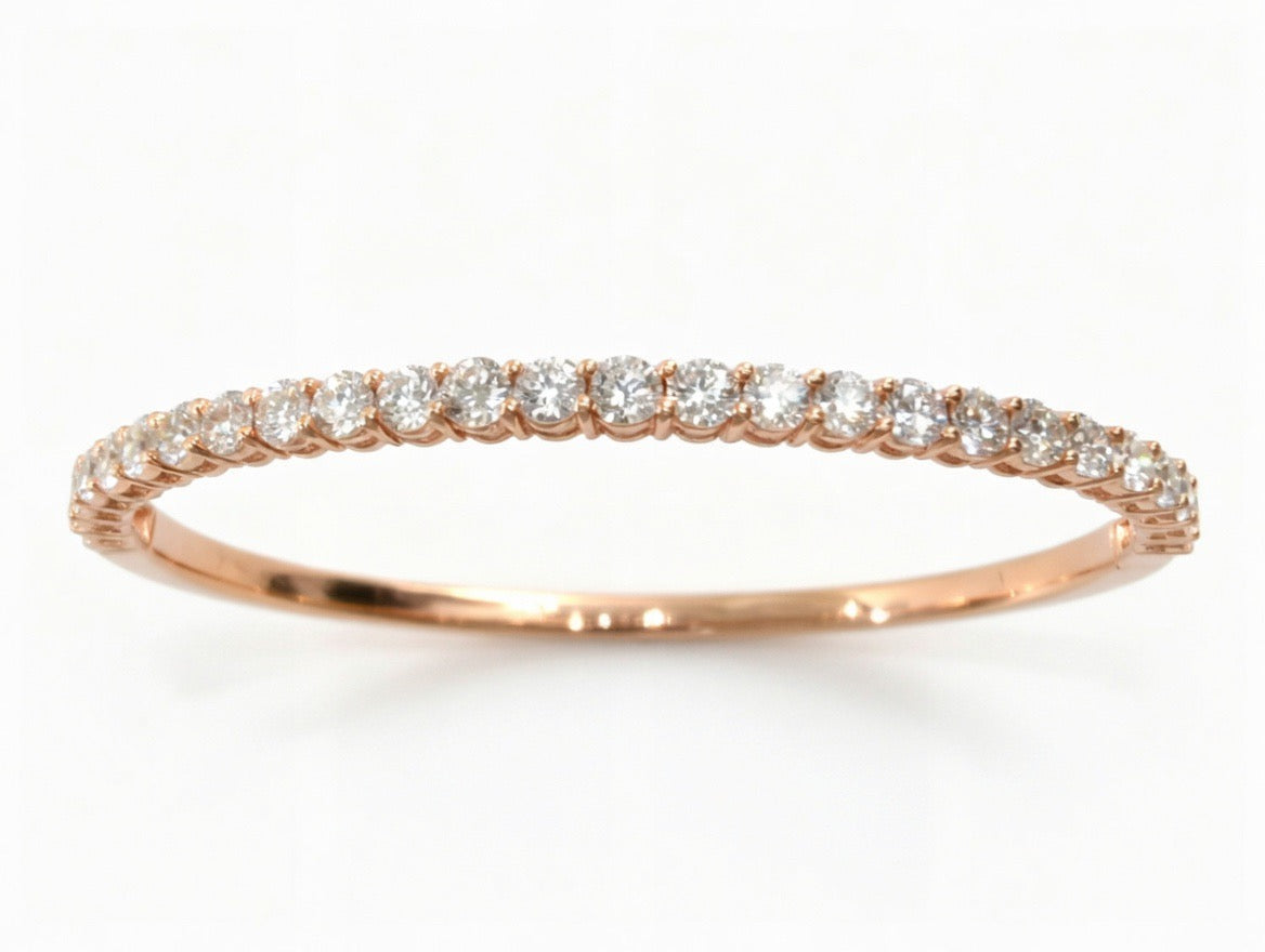 Round Diamond Bangle - 3.00ct