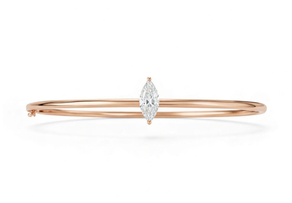 Marquise Diamond Bangle - 1.00ct