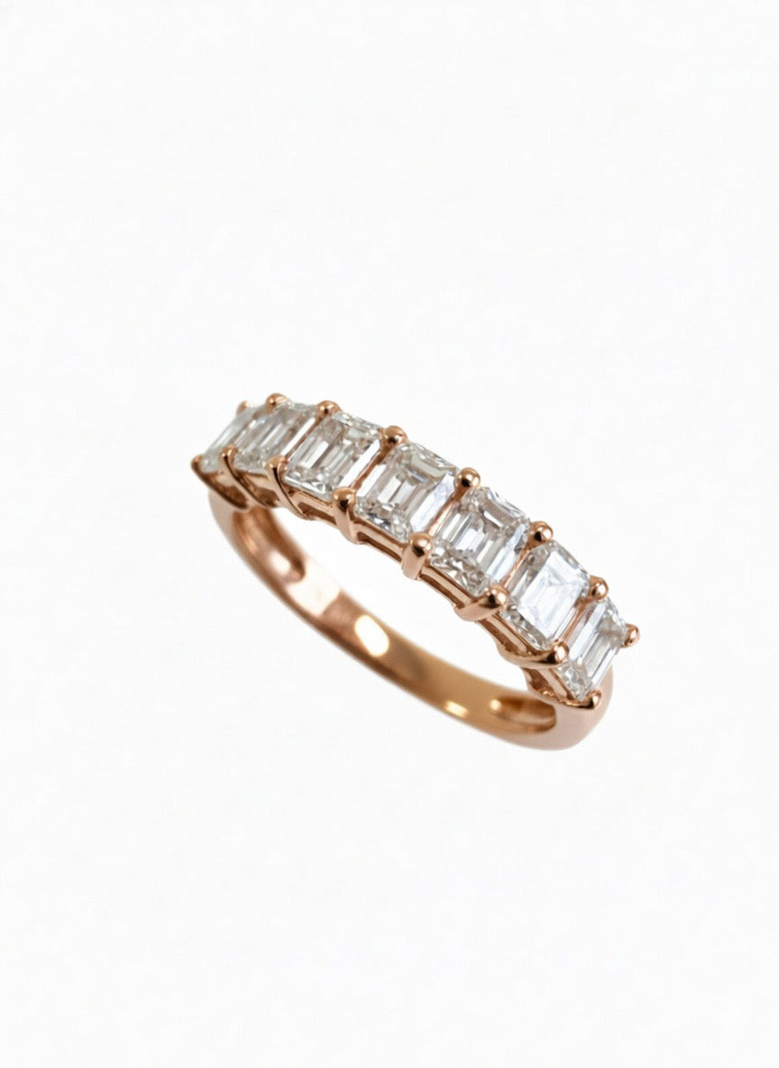 Half Eternity Band - Emerald Cut - 1.00ct