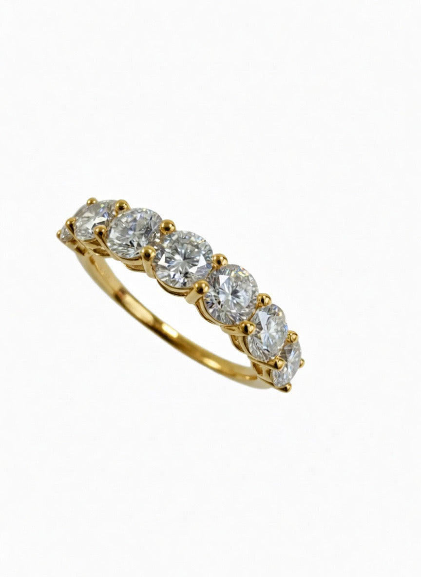Half Eternity Band - Round Cut - 2.00ct