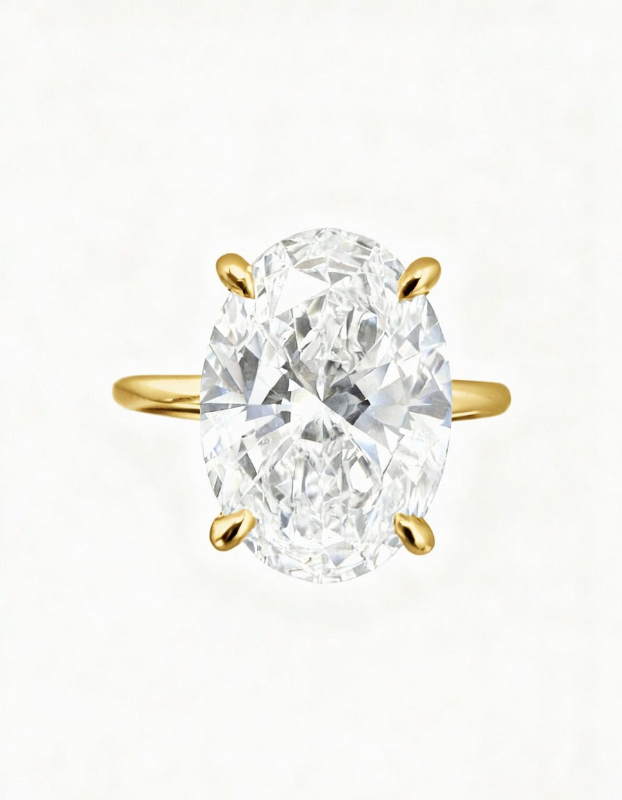 The Oval Classic Solitaire Engagement Ring - 2.00ct