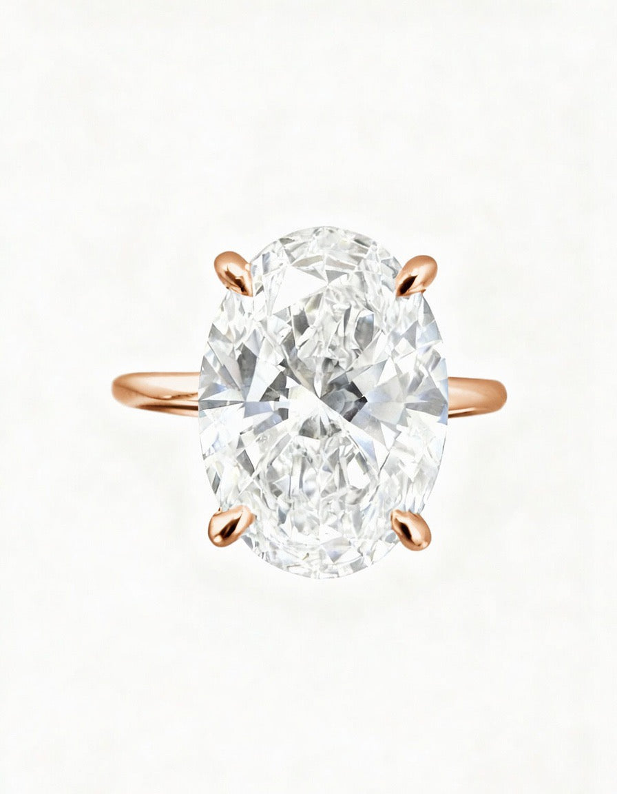 The Oval Classic Solitaire Engagement Ring - 2.00ct