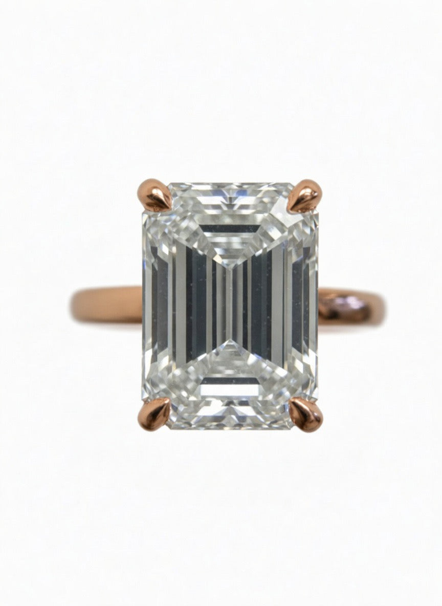 The Emerald Hidden Halo Engagement Ring - 2.60ct