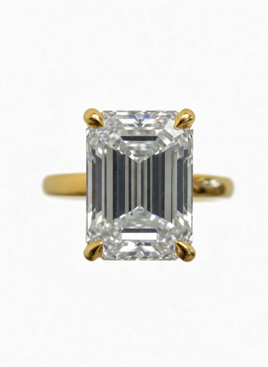 The Emerald Hidden Halo Engagement Ring - 2.60ct