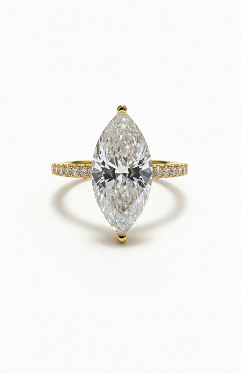 The Marquise Solitaire Engagement Ring - 2.20ct