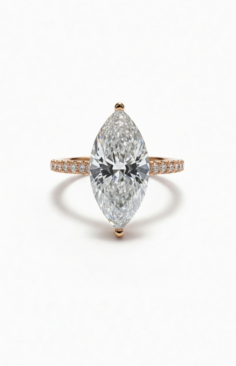 The Marquise Solitaire Engagement Ring - 2.20ct