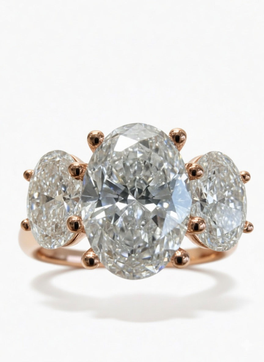 The Triple Oval Engagement Ring - 3.40ct