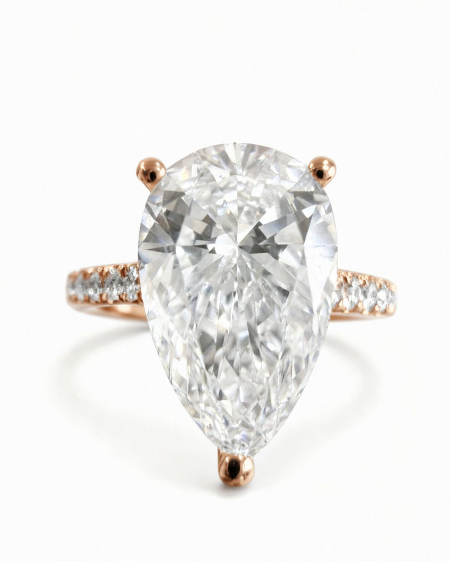The Pear Solitaire Engagement Ring - 2.20ct