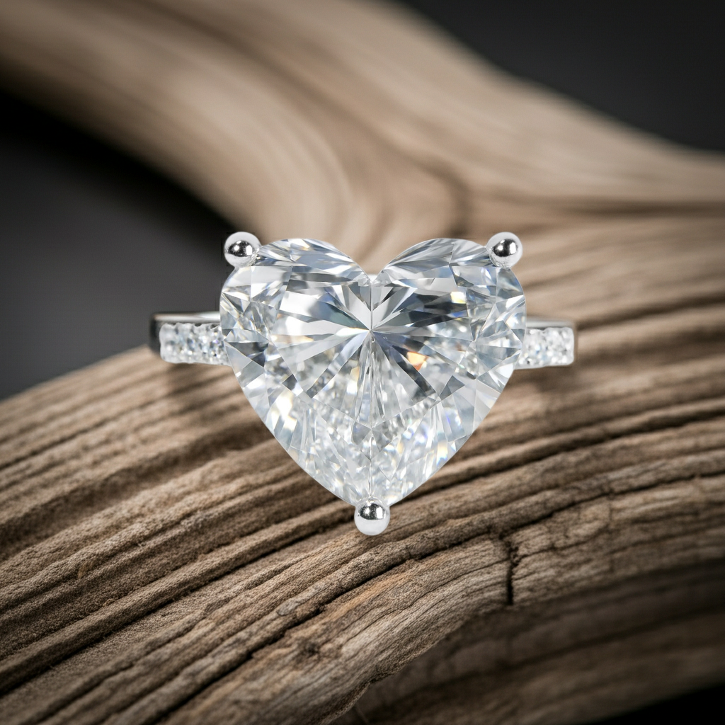 The Heart Solitaire Engagement Ring - 2.25ct