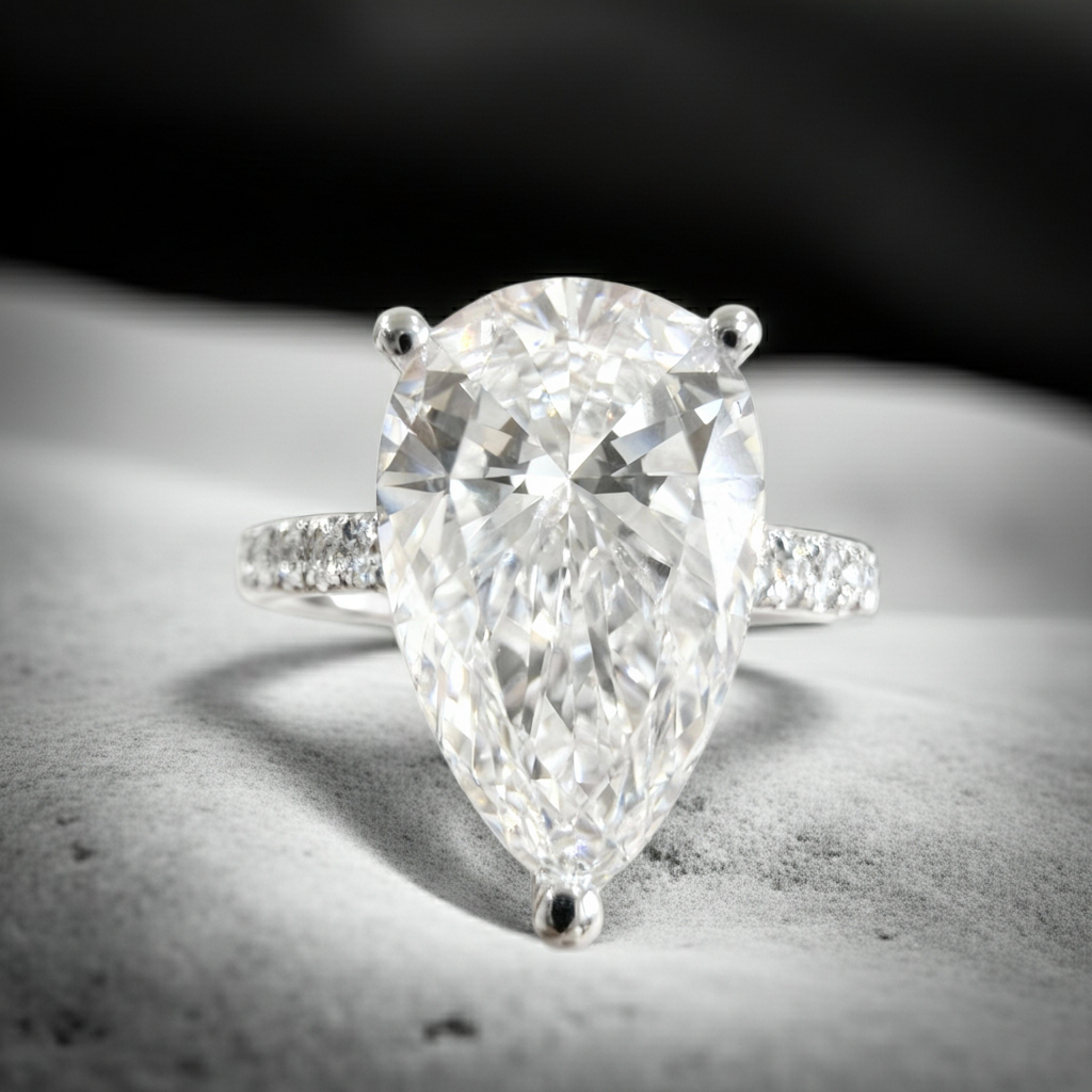 The Pear Solitaire Engagement Ring - 2.20ct