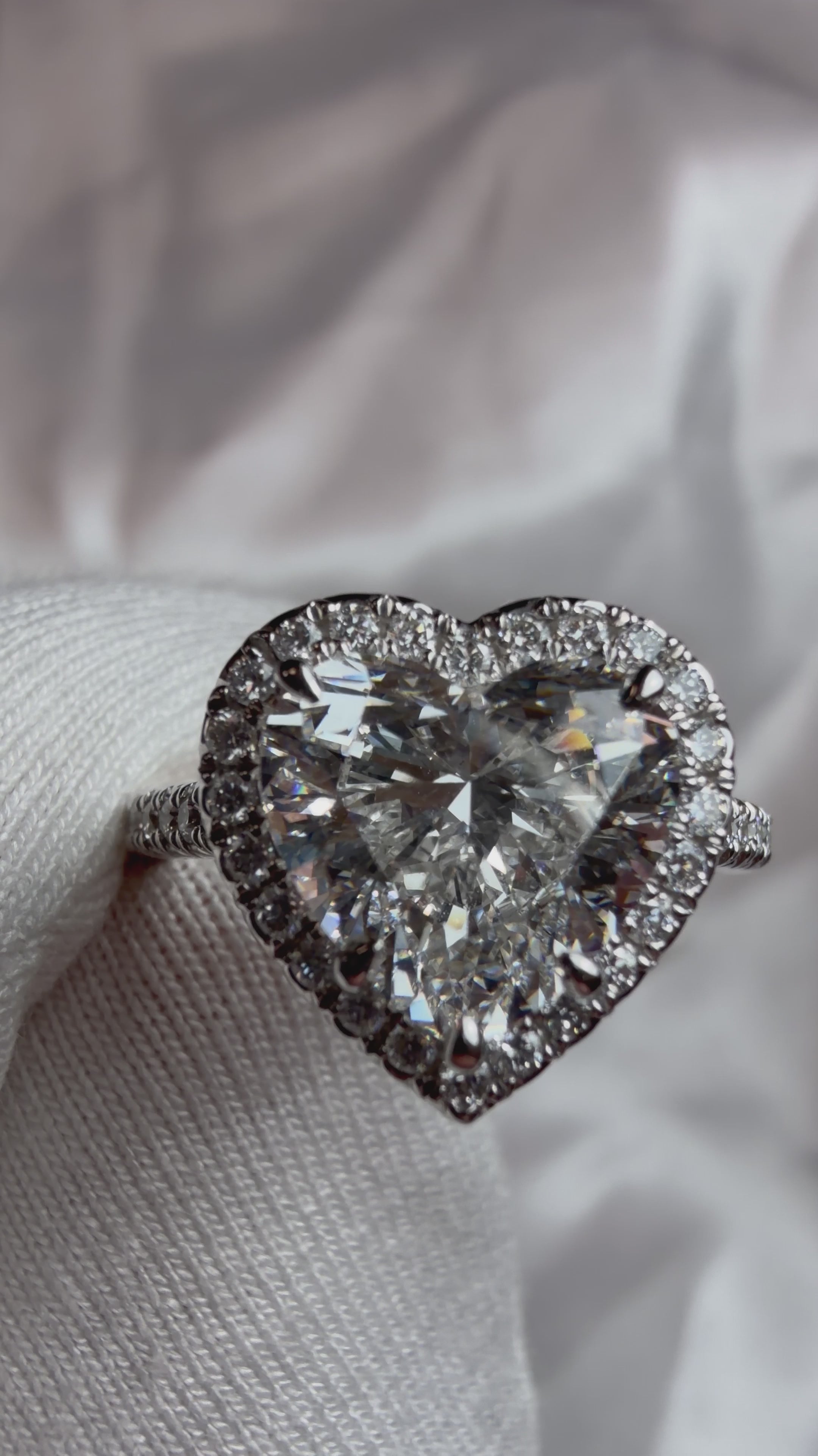 The Heart Halo Engagement Ring - 2.80ct
