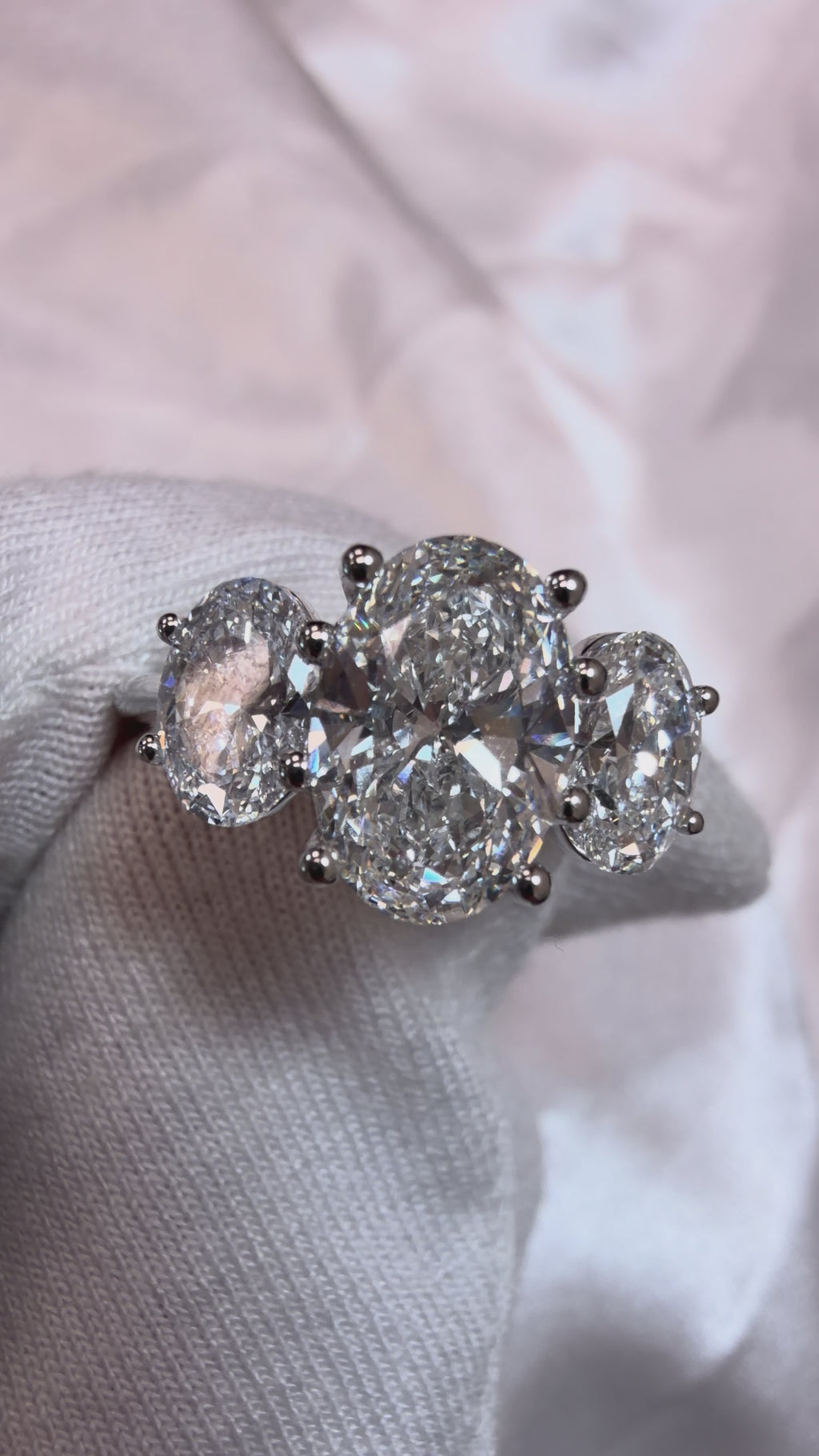 The Triple Oval Engagement Ring - 3.40ct