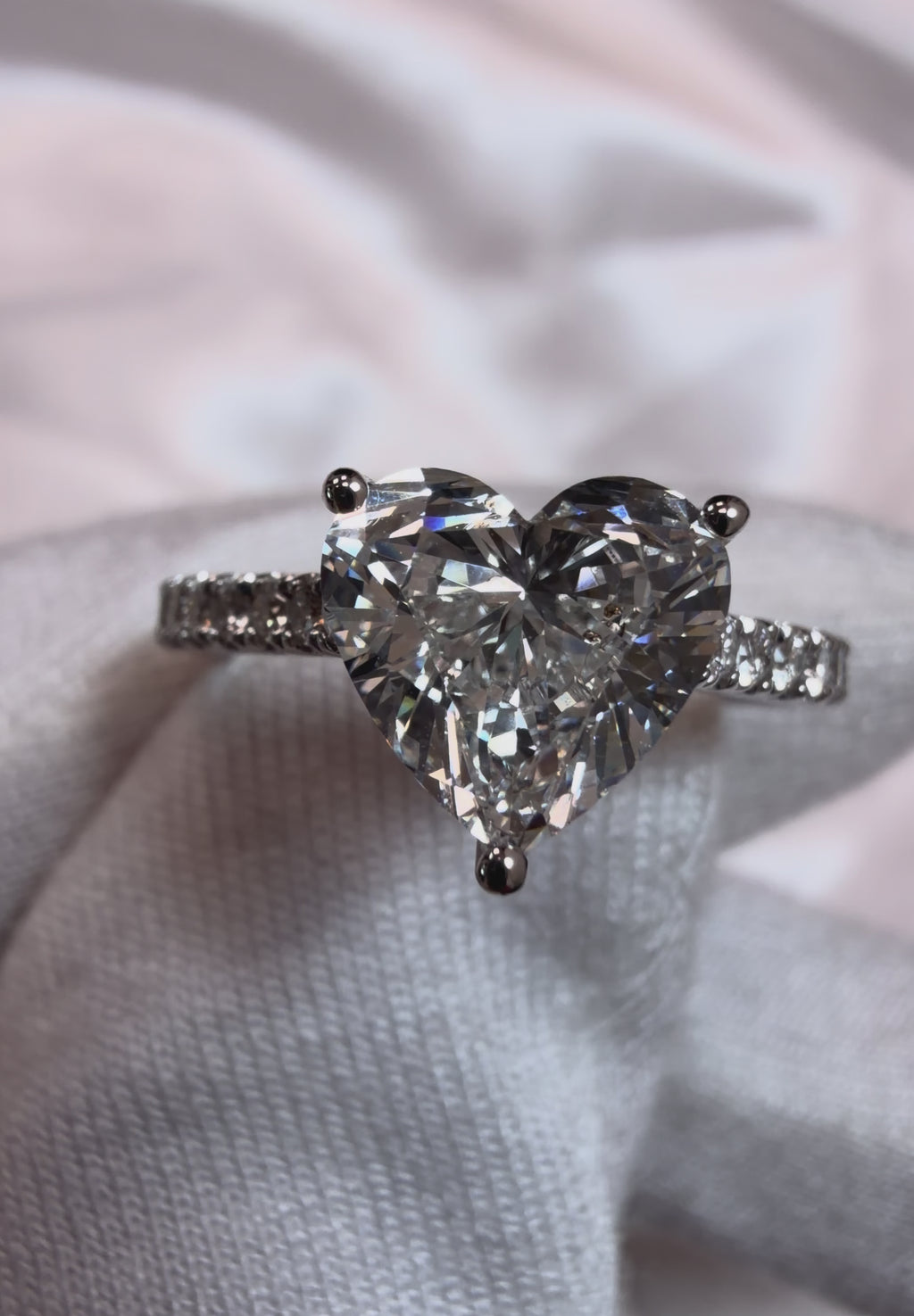 The Heart Solitaire Engagement Ring - 2.25ct