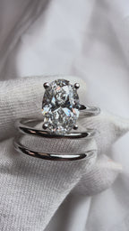 Spiral Oval Diamond Ring - 2.00ct