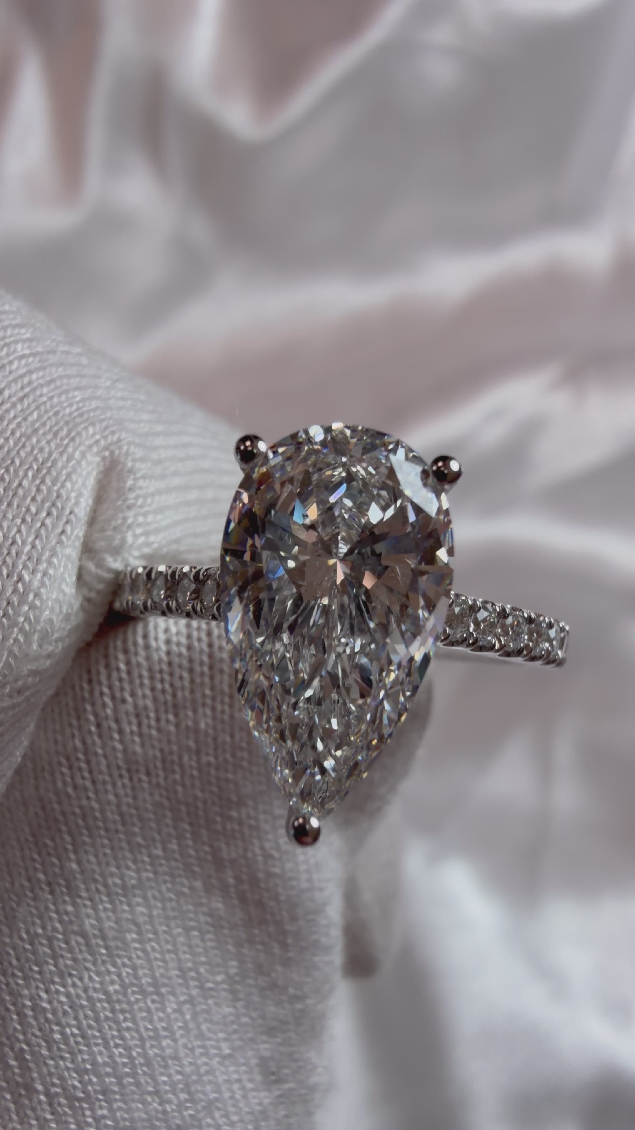 The Pear Solitaire Engagement Ring - 2.20ct