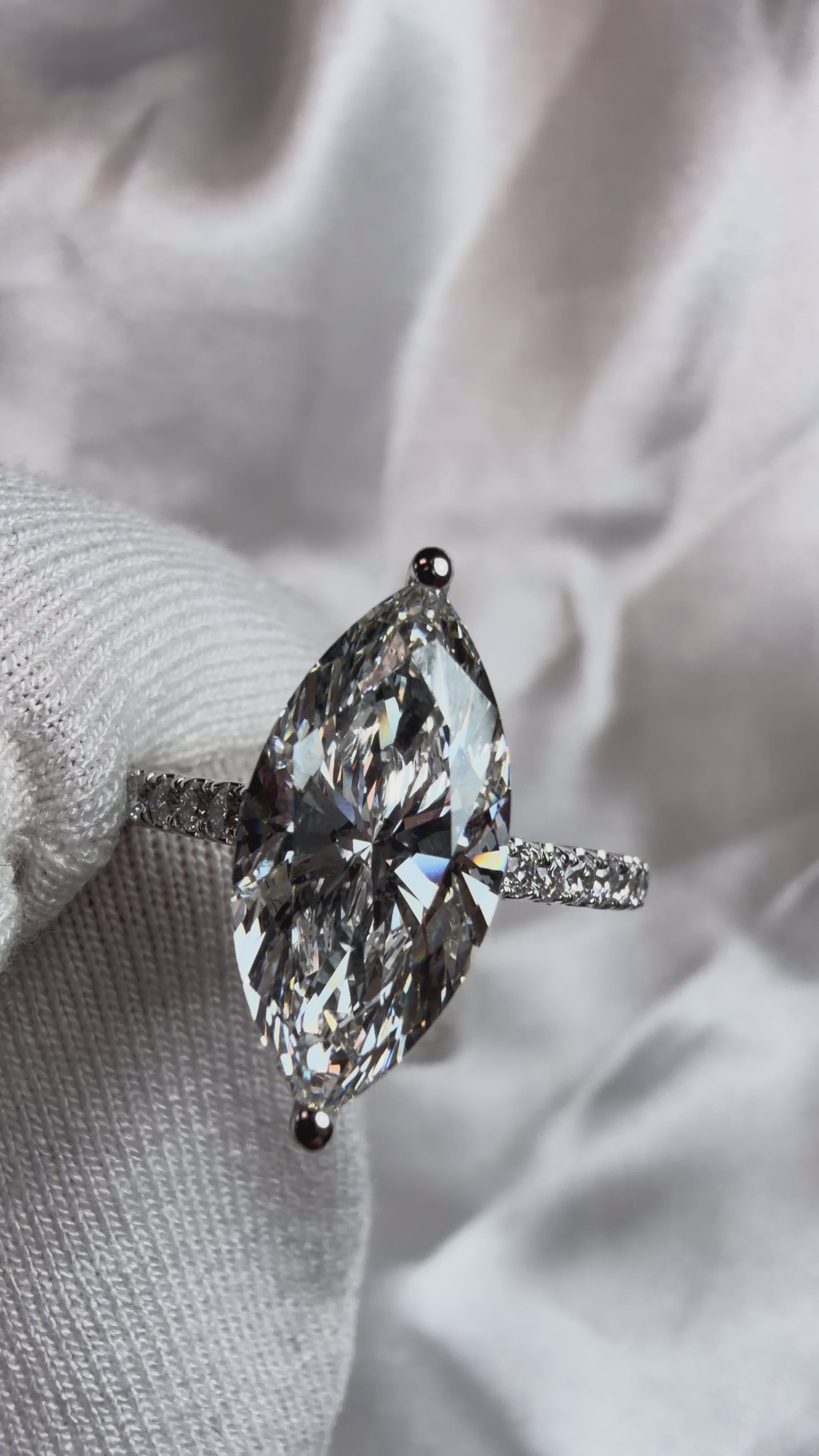 The Marquise Solitaire Engagement Ring - 2.20ct